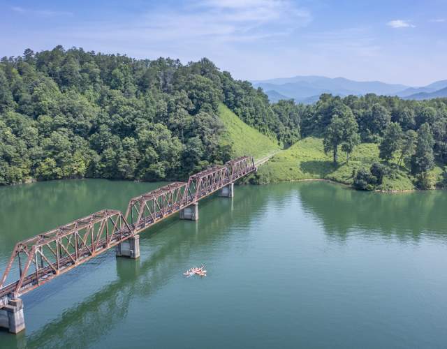 Train Trestle Lake Fontana