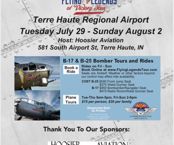 B-17 & B-25 Bomber Tours and Rides
