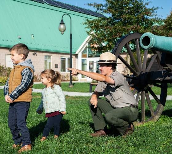 A park ranger at Monocacy National Battlefield