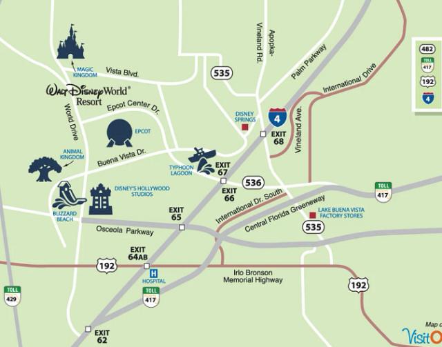 Orlando Park Map