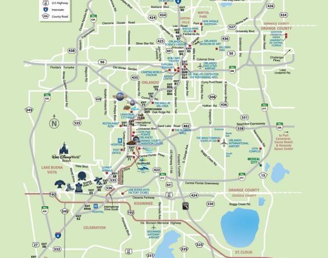 Florida, Orlando and Theme Park Maps – Take Me To ORLANDO!