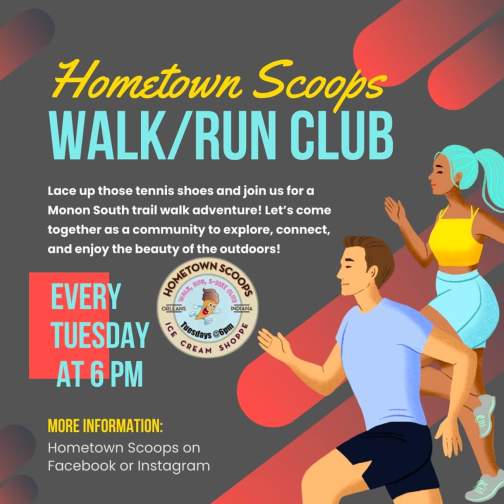 Hometown Scoops Walk/Run Club on the Monon