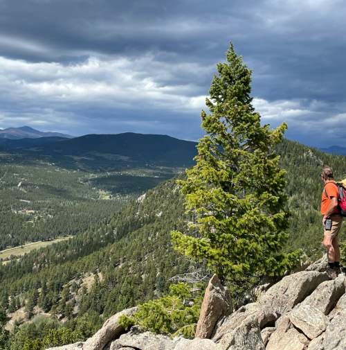 View of Golden Gate Canyon State Park from hiking trail