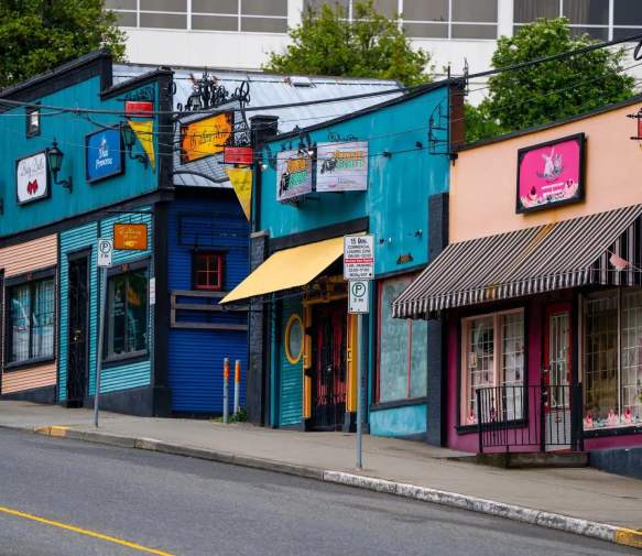 colorful neighborhood