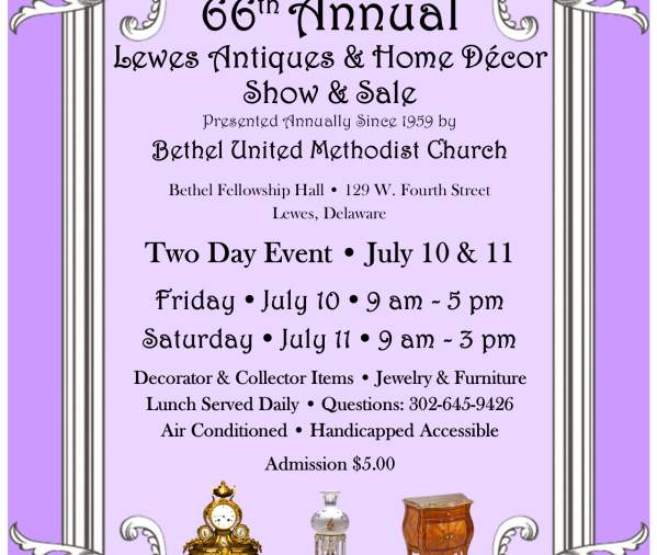 66th Annual Lewes Antiques & Home Décor Show & Sale