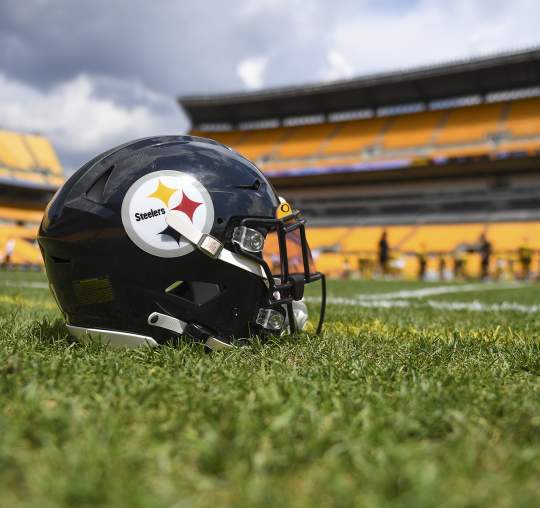 Steelers helmet at Acrisure Stadium
