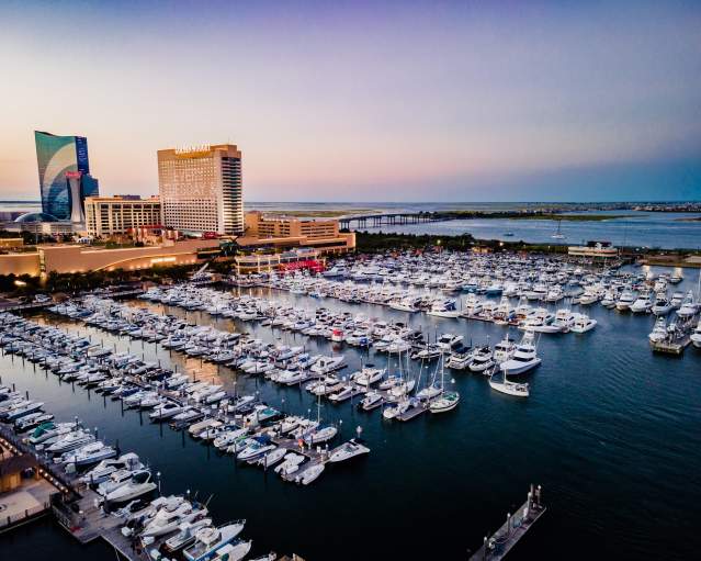 View of the Atlantic City Marina