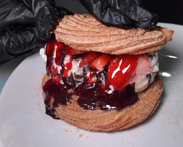 Churro Ice Cream Sandwich
