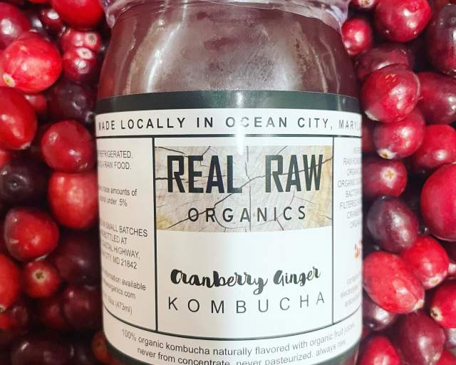 Cranberry Ginger Kombucha at Real Raw Organics