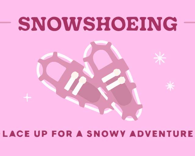 Snowshoeing Sticker