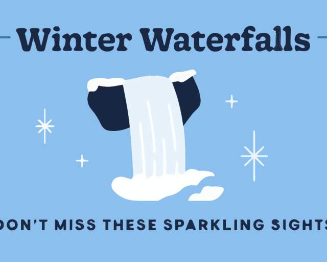 Winter Waterfalls Sticker