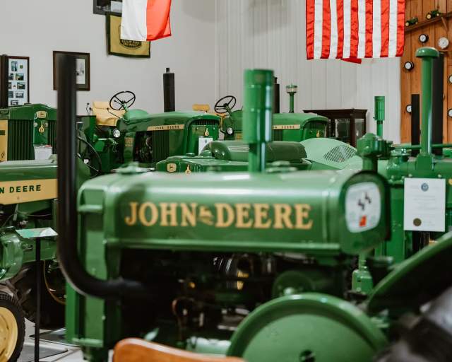 John Deere Tractors at the Neal Agricultural Museum at the Linbrook Heritage Estate in Trinity, NC