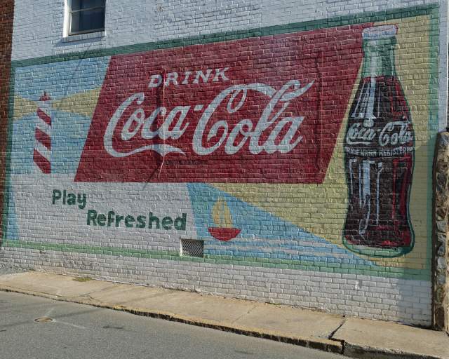 Drink Coca-Cola Mural in Downtown Asheboro
