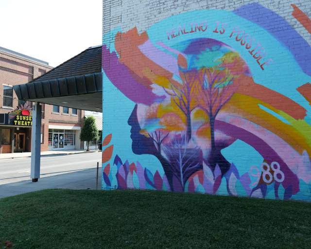 Healing is Possible Mural in Downtown Asheboro
