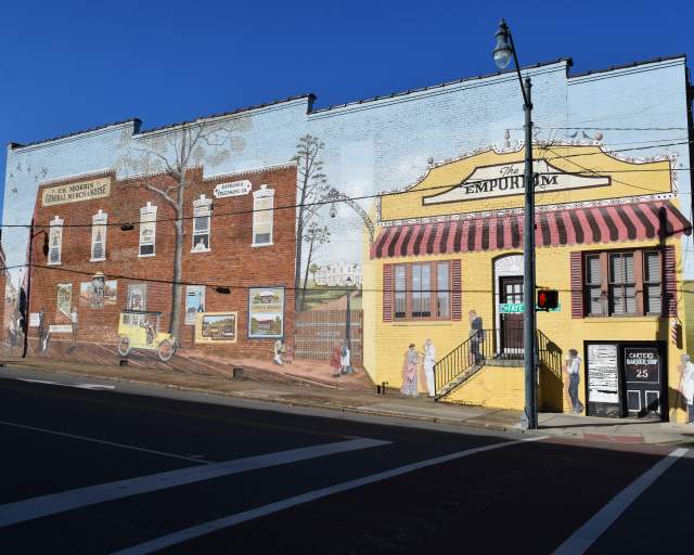 Randolph Memories mural in Downtown Asheboro