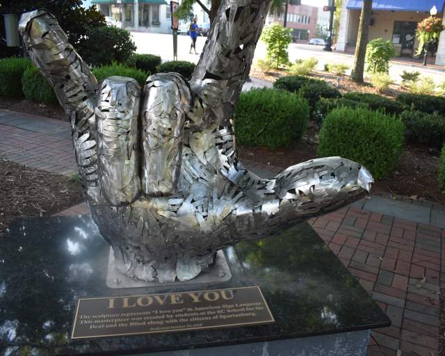 I Love You sculpture