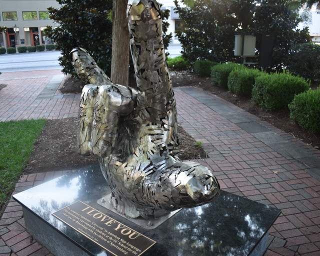 I Love You sculpture