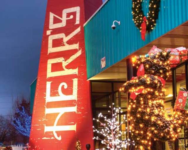 Herr’s Snack Factory Christmas Lights Display