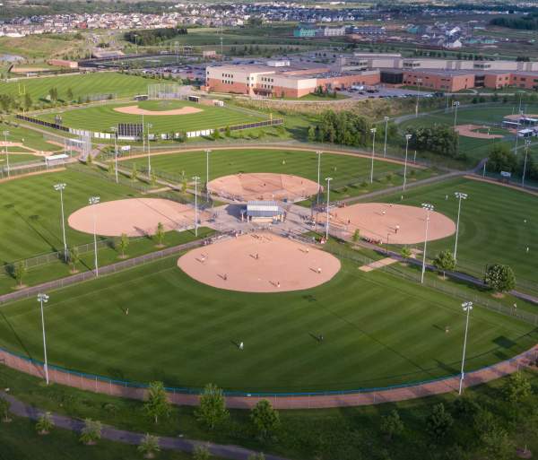 Sports Center aerial photo