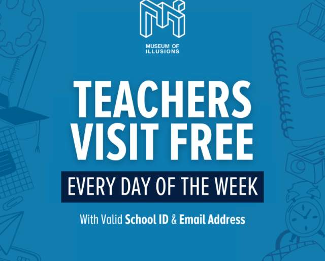 Free Admission for Teachers Every Day in 2025 at Museum of Illusions Pittsburgh