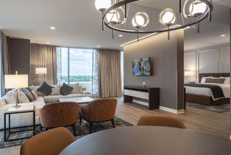 hotel room at Terre Haute Casino Resort