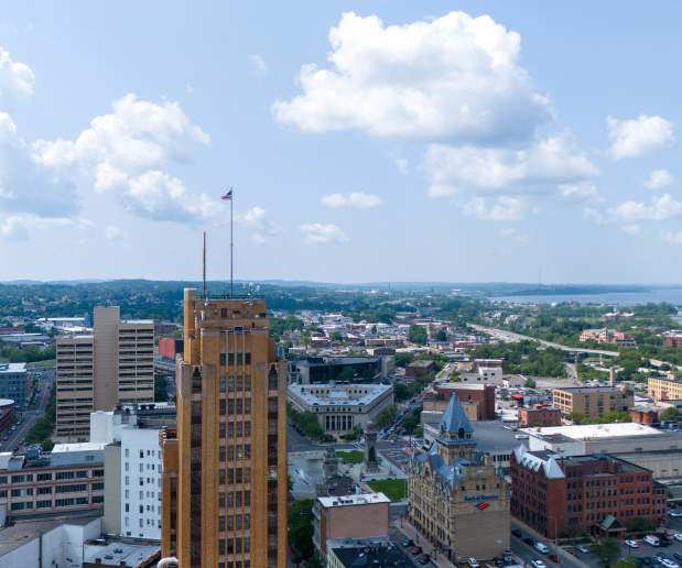 Skyline with State Tower Building