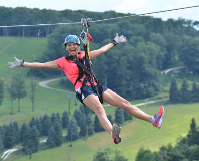 Zip Lining at Seven Springs in Laurel Highlands