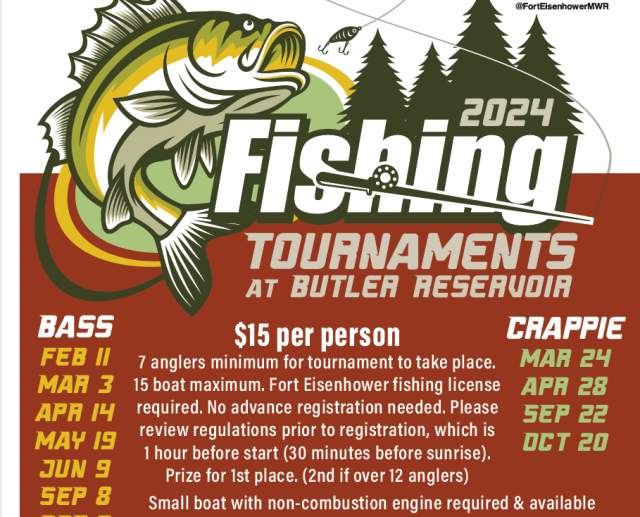 Bass Fishing Tournament at Fort Eisenhoser
