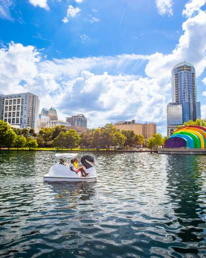 Lake Eola Park Family Swan Boat Tour