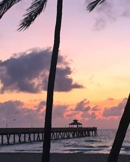 pier at sunset