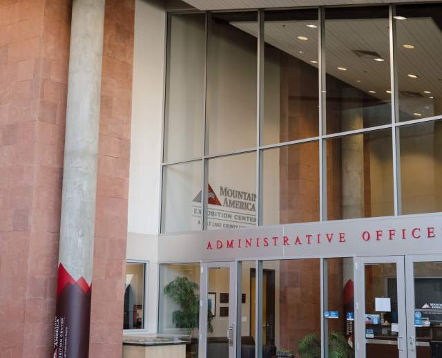 Photo of the Mountain America Exposition Center Administrative Offices Entrance
