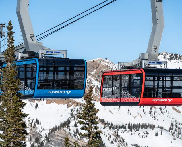 Tram at Snowbird in Winter