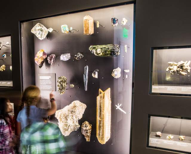 Gems and minerals at the Natural History Museum of Utah