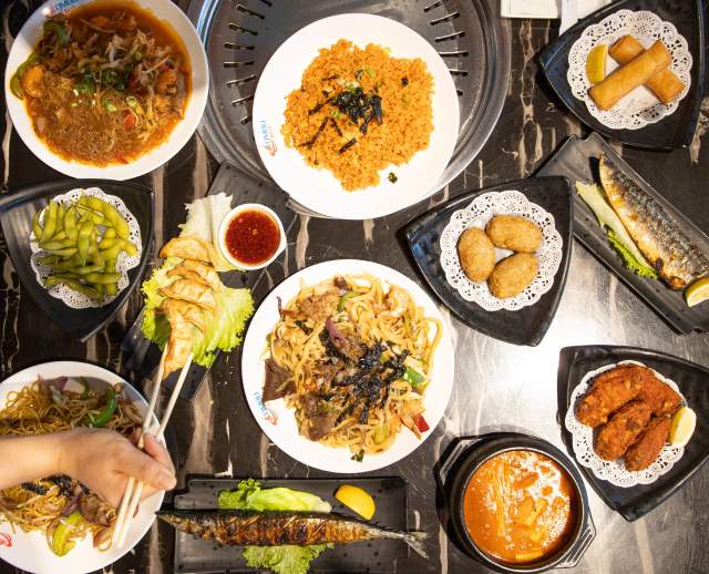 Korean food at OMBU Grill