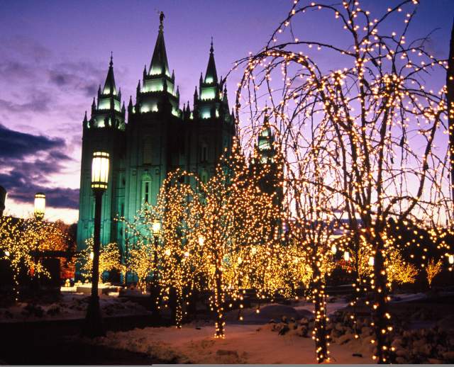 Temple Lights at Temple Square