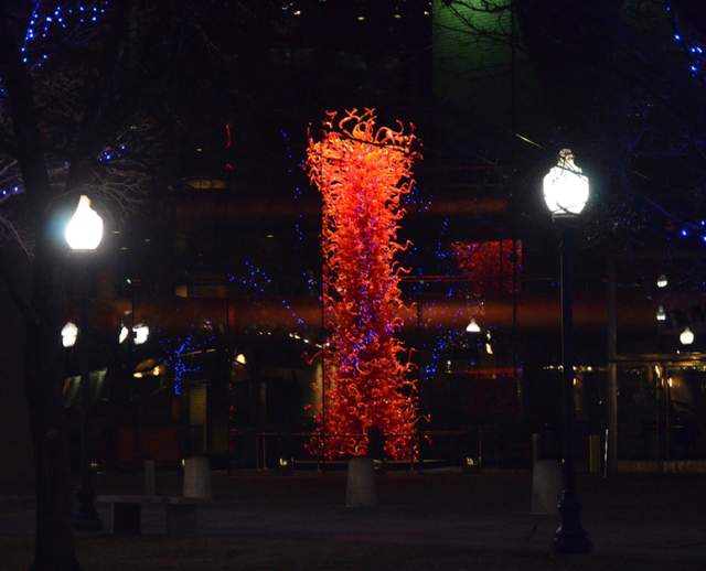 Chihuly Statue at Abravanel Hall
