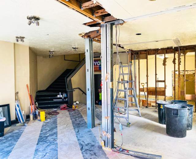 SLAC Lobby Under Construction Spring 2021