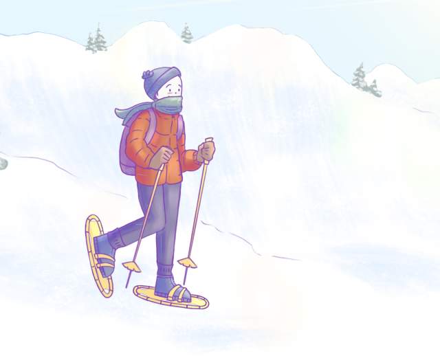 Snowshoeing at Snowbird