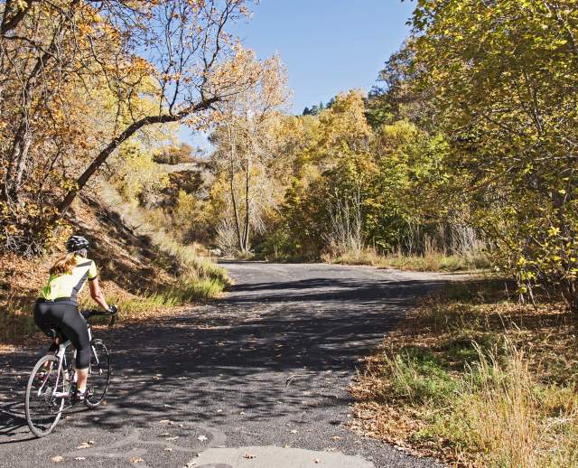 Biking Up City Creek Canyon