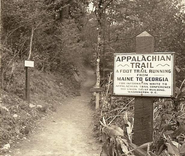 Old photo of appalachian trail