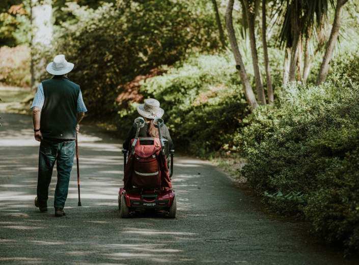 Wheelchair, path, walking