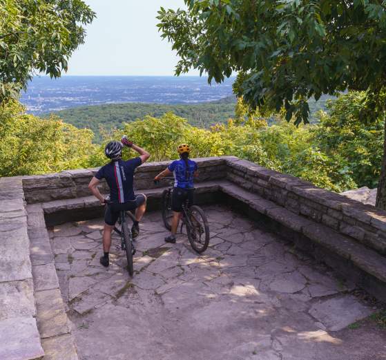 An overlook view over the City of Frederick