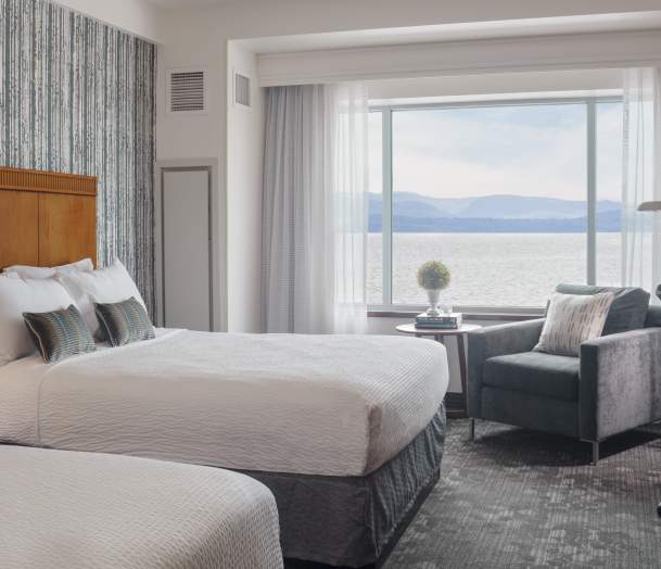 Two queen Hotel room with lake view
