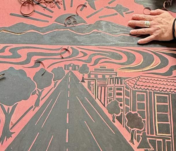 Community Carving Sessions: Main Street Block Party Steamroller Printmaking