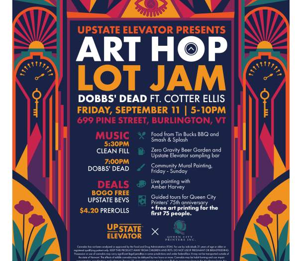 Art Hop Lot Jam: Free concert with Dobbs' Dead at Upstate Elevator