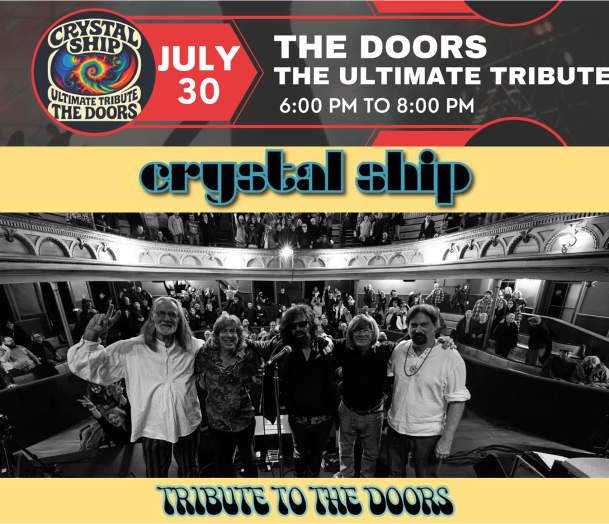 Maple Tree Place FREE Summer Concert Series Presenting Crystal Ship! The Ultimate Tribute to The Doors!!