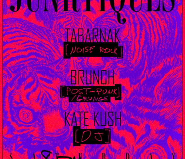 Brunch, Tabarnak, and Kate Kush at Junktiques - Post-Punk Grunge, Noise Rock, and Techno-Brat
