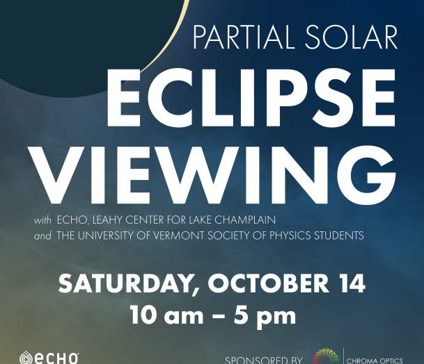 Partial Solar Eclipse Viewing with ECHO and the University of Vermont Society of Physics Students