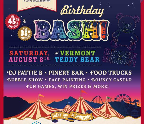 VTB & VFC Birthday Bash at Vermont Teddy Bear!