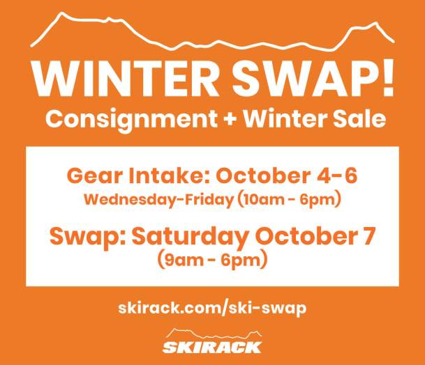 Skirack's Winter Swap! Gear Intake Starts Oct 4